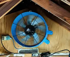 attic fan services with installed attic ventilation fan system in Arlington, TX